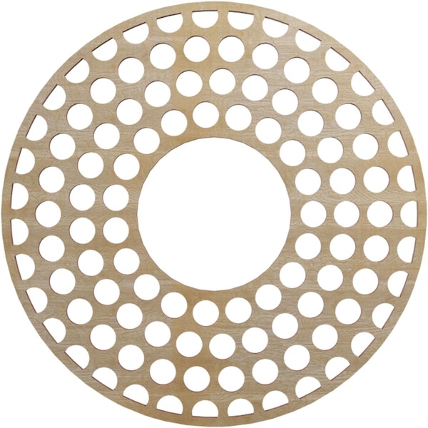 Ekena Millwork Fink Wood Fretwork Pierced Ceiling Medallion, Hickory, 16"OD x 5 3/4"ID x 1/4"T CMWP16X16X0250FFHI - main